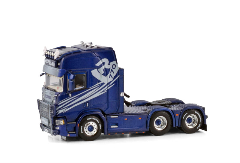 WSI SCANIA R HIGHLINE CR20H 6X4 Lasting & Transport ALTA 1:50 Truck Pre-built Model