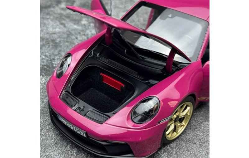 1:18 Porsche 911 992 GT3 RS  Rose Red - Golden Wheel NOREV  DIECAST Model