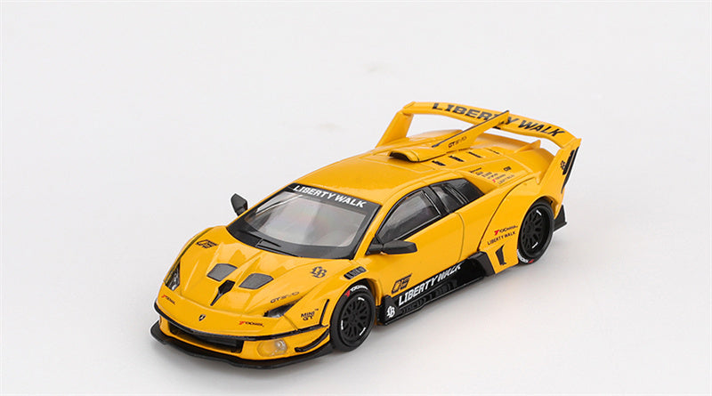 1:64 Lamborghini LB-Silhouette WORKS MURCIELAGO GT Evo Yellow MINIGT DIECAST Model