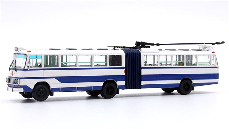 AUTO-GLIMPSE Shanghai Bus SK561GF articulated trolley dark blue 1:64 Bus Pre-built Model view1