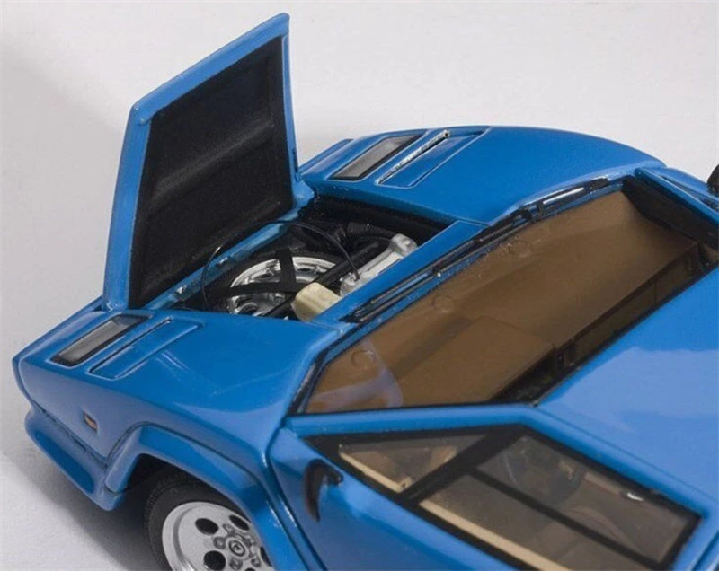 AUTOART LAMBORGHINI COUNTACH LP5000S Bule fully open 1:43 Car Pre-built Model view3