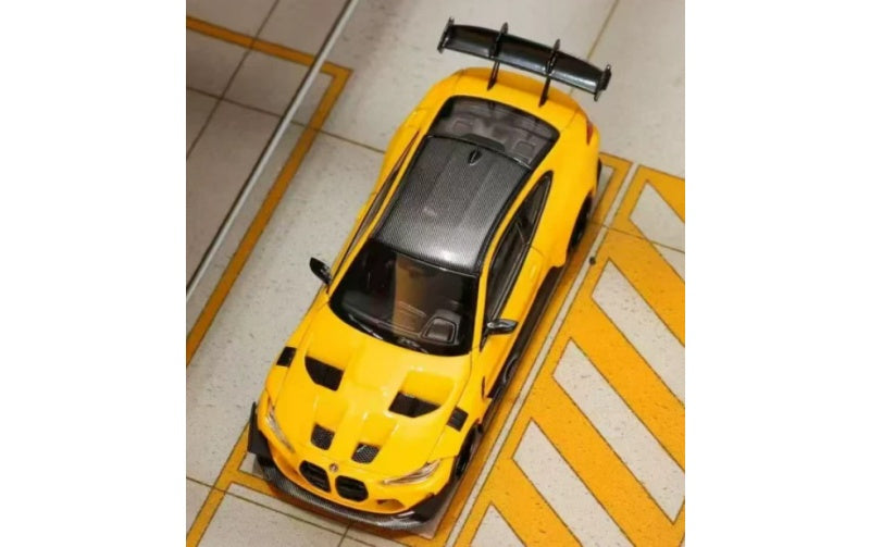 1:64 BMW M4 G82 GTR  Yellow SW  Limited Edition 499PCS ONLY DIECAST Model