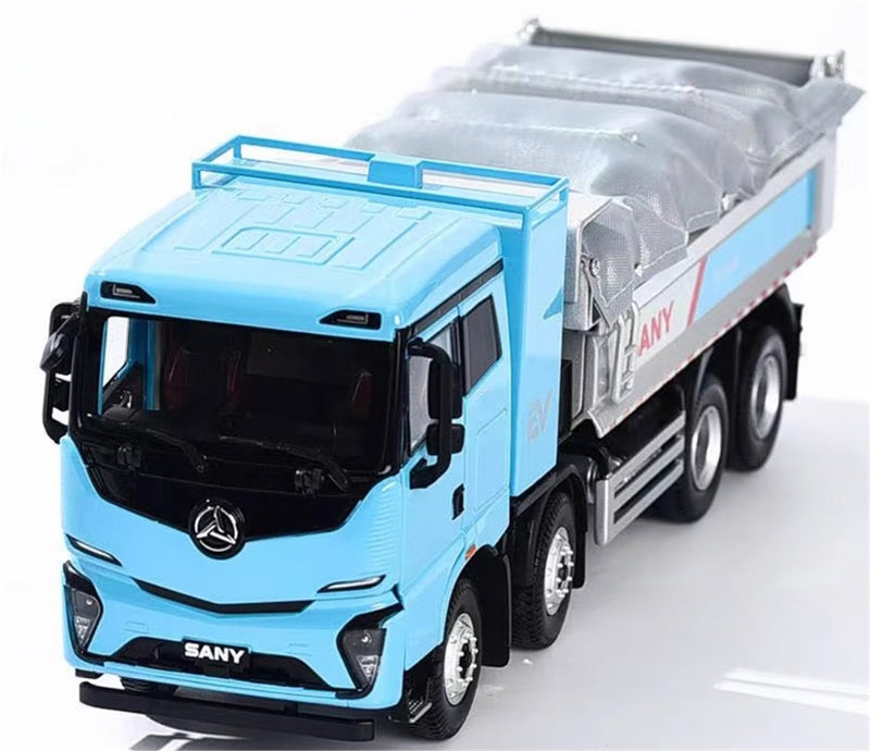 SANY EV new energy electric dump truck battery swapping version 1:35 Truck Pre-built Model