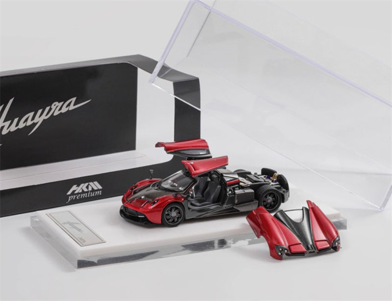 HKM Premium Pagani Huayra Coupe Dark Red Limited Edition 999PCS ONLY 1:64 Car Pre-built Model view1