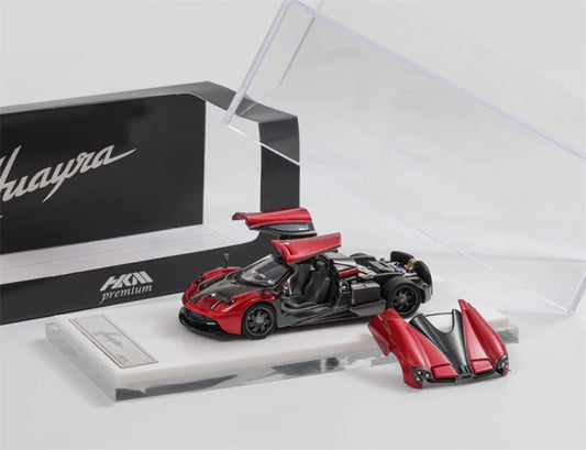 HKM Premium Pagani Huayra Coupe Dark Red Limited Edition 999PCS ONLY 1:64 Car Pre-built Model view1