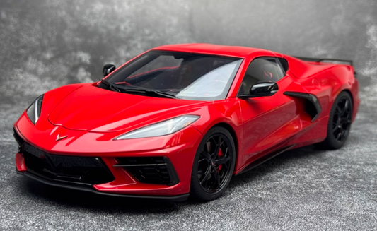 AUTOART Corvette C8 STINGRAY Z51 Red 1:18 Car Pre-built Model view1