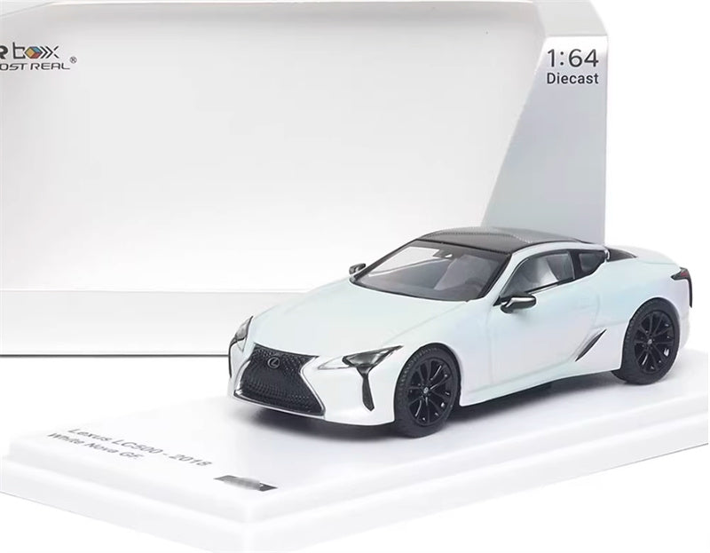 Almost Real Lexus LC500 2018 White Nova GF. 1:64 Car Pre-built Airliner Model Display view8