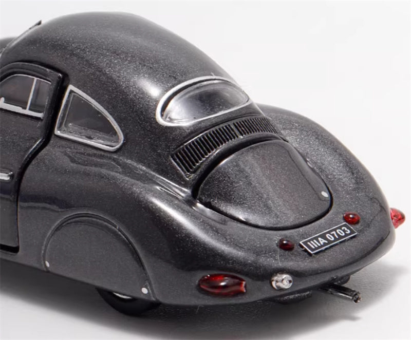 Oldtime Model Porsche Original TypE 64 1939 Metallic Gray 1:64 Car Pre-built Airliner Model Display view8