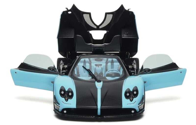 1:18 Pagani Zonda Uno Almost Real convertible version T Blue Diecast Model view9