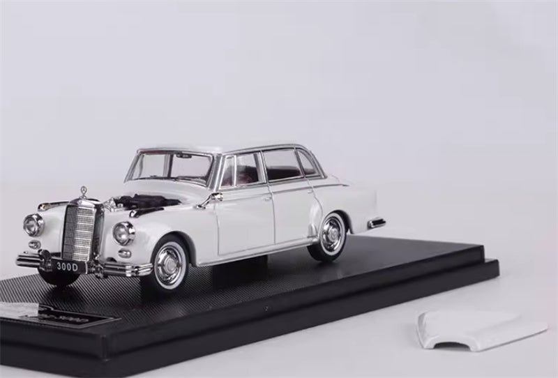 GFCC Mercedes Benz 300D 1959 classic car White LHD 1:64 car Pre-built Model view4