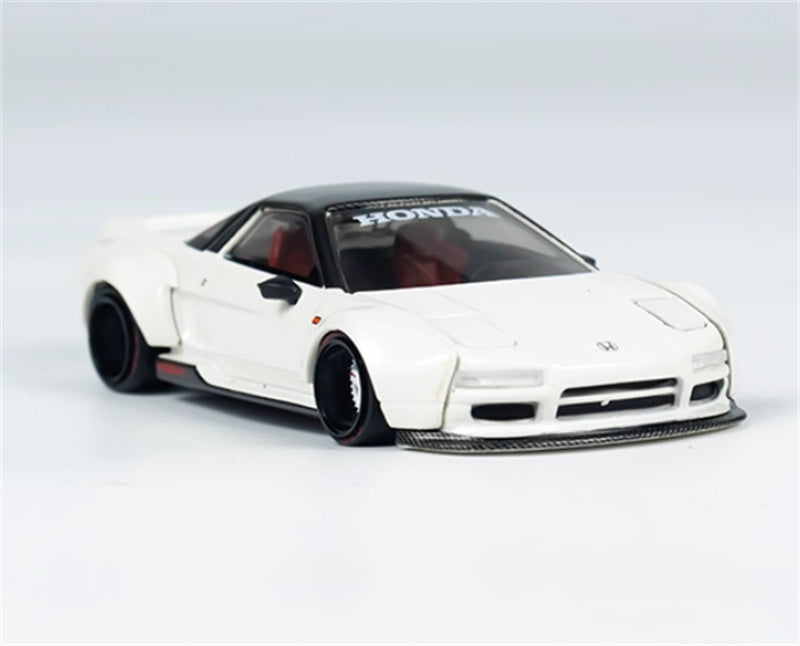 KaidoHouse x MiniGT Honda NSX NA1 Kaido WORKS V2 white VTEC 1:64 Car Pre-built Model view3