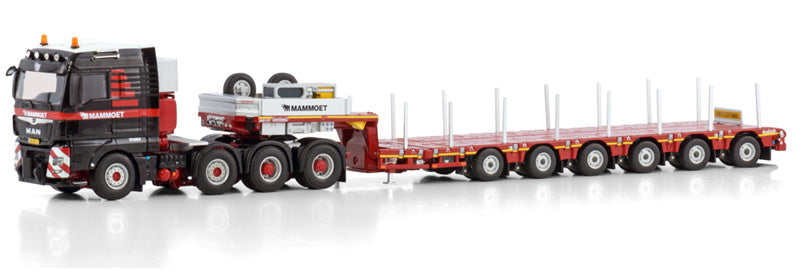 Mammoet MAN TGX XLX 8x4 with MANOOVR 6 axle trailer 1:50 Model