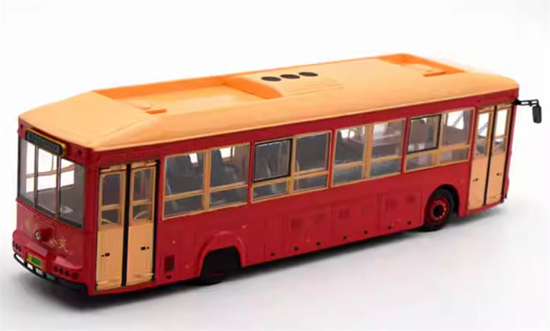 Zhuhai Bus Yinlong Pure Electric Bus red-orange 1:43 Car Pre-built Model view4