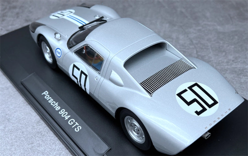 NOREV Porsche 904 GTS #50 silver 1:18 Car Pre-built Model view4