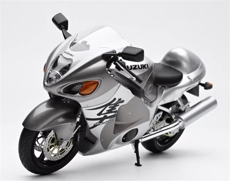 1:12 Suzuki GSX-1300R Hayabusa  silver  LCD MODELS  DIECAST motorcycle Model