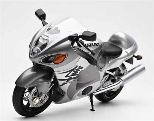 1:12 Suzuki GSX-1300R Hayabusa  silver  LCD MODELS  DIECAST motorcycle Model