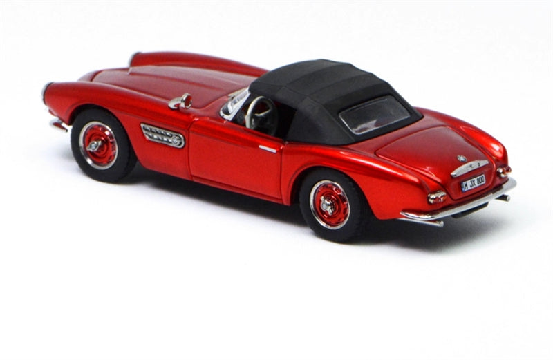 GFCC BMW 507 Roadster Retro Car 1957 Metallic Red Convertible Softtop 1:64 car Pre-built Model view6
