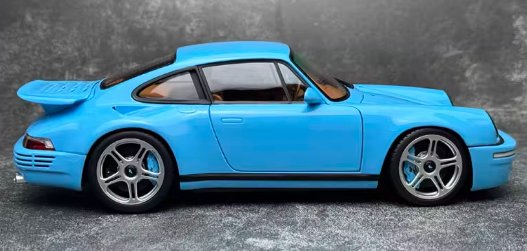 Almost Real Porsche Ruf CTR Anniversary Edition 2017 Sky Blue Limited Edition 504PCS ONLY 1:18 Car Pre-built Model view6