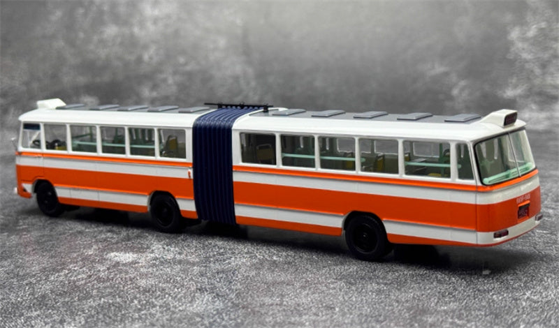 AUTO-GLIMPSE Shanghai Bus SK661 articulated trolley bus Orange Route 66 High end version (peak type) 1978-1996 1:64 Bus Pre-built Model view2