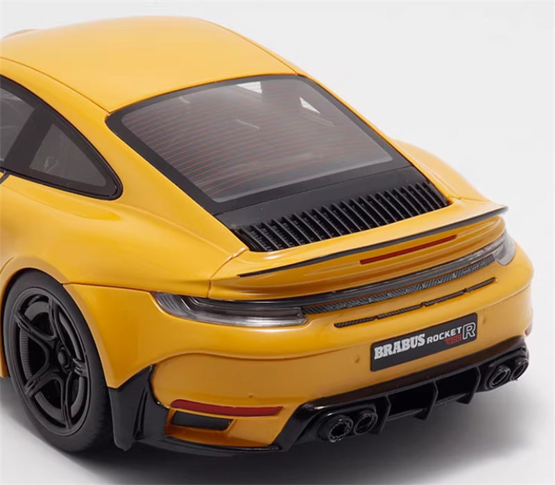 1:18 PORSCHE 911 BRABUS 900 ROCKET-R  Yellow  GT SPIRIT w/ display box Limited Edition 504PCS ONLY Resin Car Model
