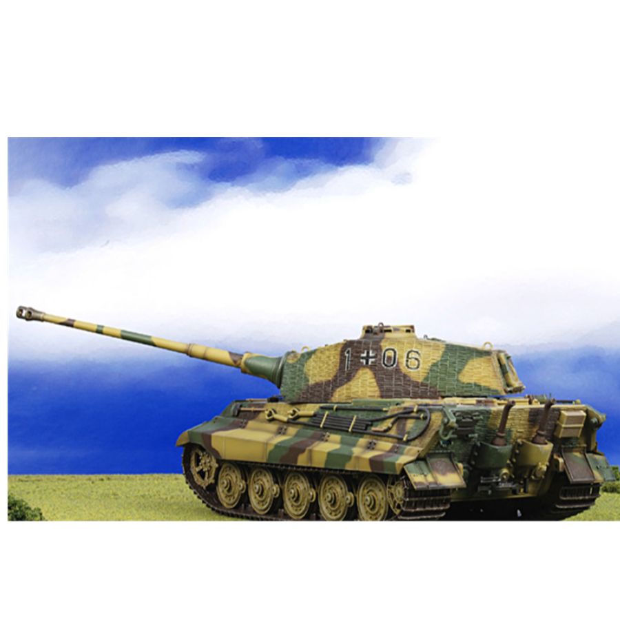 Dragon Henschel Porsche Sd.Kfz.182 King Tiger German Army sPzAbt 506 #106 Ardennes Belgium Battle of the Bulge December 1944 1/35 ABS Tank