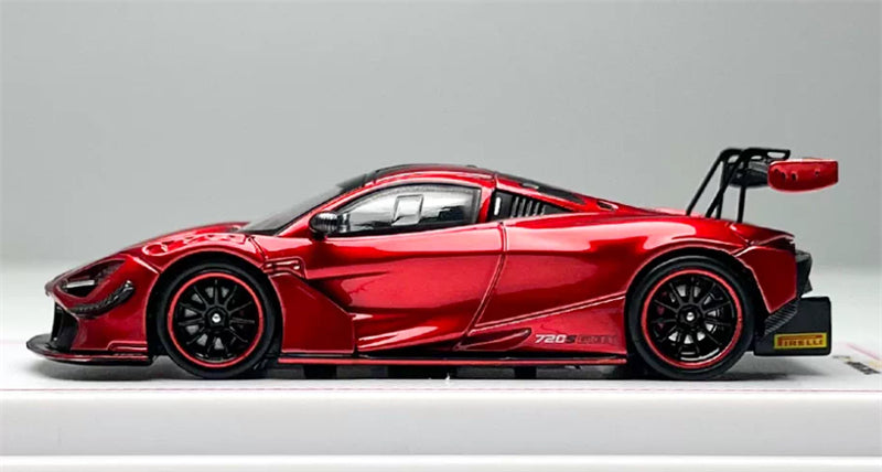 1:64 Mclaren 720S GT3X Metallic Red CM-MODEL DIECAST Civil Car Model