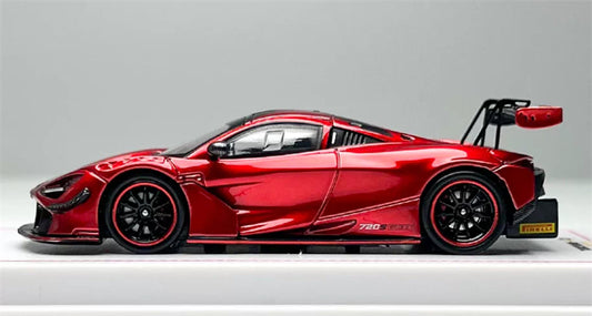 1:64 Mclaren 720S GT3X Metallic Red CM-MODEL DIECAST Civil Car Model