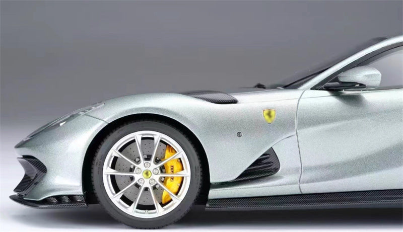 1:18 Ferrari 812 grey Amalgam Resin Car Model view9