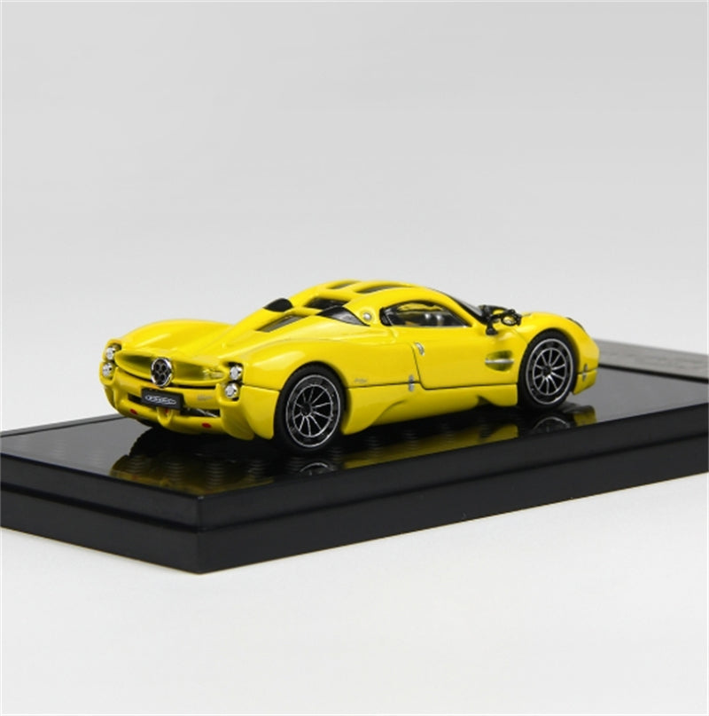 LCD-MODELS Pagani Utopia Super Cars Coupe Yellow 1:64 car Pre-built Model view7