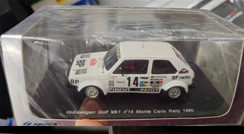 Spark Volkswagen VW Golf Mk1 n°14 Monte Carlo Rally 1980 1:43 Car Pre-built Model view6