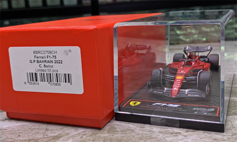 1:43 BBR MODELS Ferrari F1-75 BAHRAIN GRAND PRIX 2022 #55 C.Sainz LTD 55PCS view8