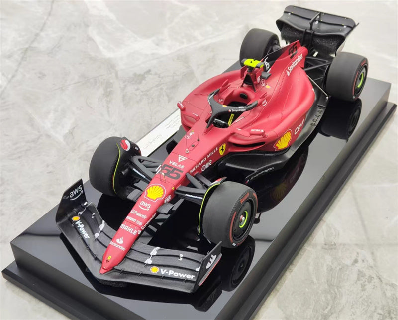1:18 Ferrari F1-75 2022 red Amalgam sainz #55 Resin Car Model view1