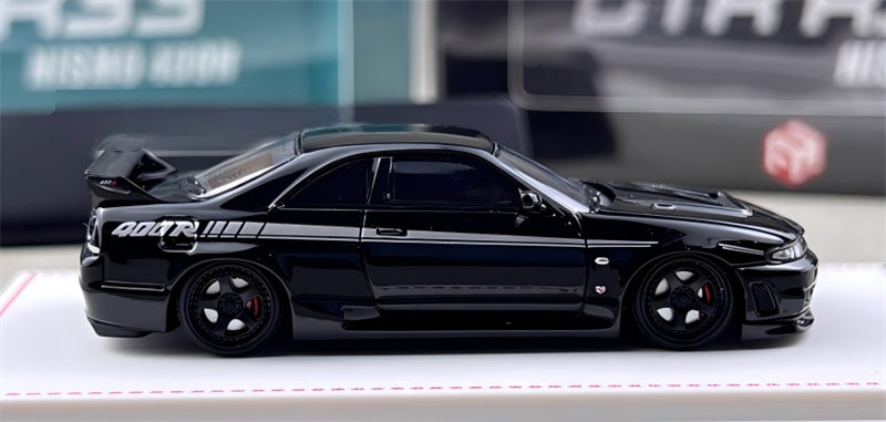 Focal Horizon Nissan Skyline GT-R R33 Nismo 400R Black Limited Edition 699PCS ONLY 1:64 Car Pre-built Model view4