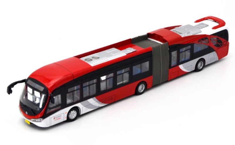 Beijing Public Transport Xiaohongyu 1 Road Yinlong articulated bus Old Simplified Version 1:64 Bus Pre-built Model view6