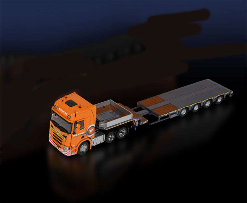 IMC Scania R High 6x2 + MCOS 4 Low board trailer Van der Vlist 1:50 Truck Pre-built Model