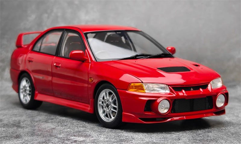 MOTORHELIX Mitsubishi Lancer Evolution IV Parma Red Limited Edition 499PCS ONLY 1:18 Car Pre-built Model view5