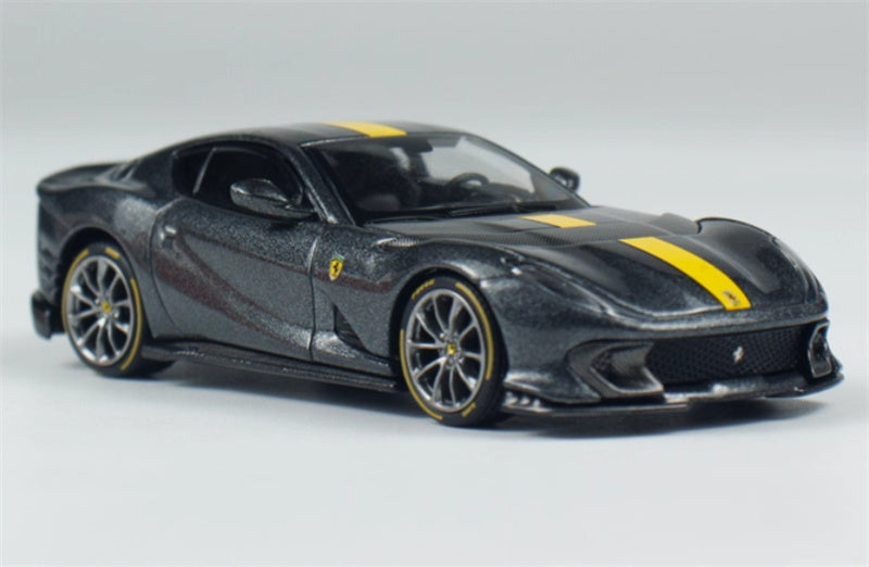 BBR MODELS Ferrari 812 Competizione Grigio Competizione 1:64 Car Pre-built Model view1