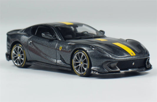 BBR MODELS Ferrari 812 Competizione Grigio Competizione 1:64 Car Pre-built Model view1