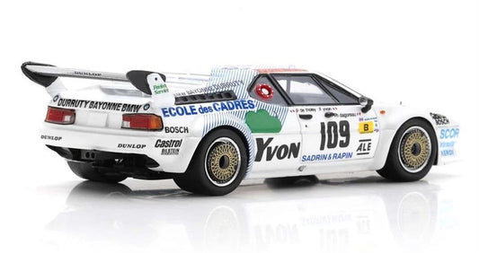 Spark BMW M1 14th Le Mans 1984 SADRIN & RAPIN DUNLOP 1:43 Car Pre-built Model view2