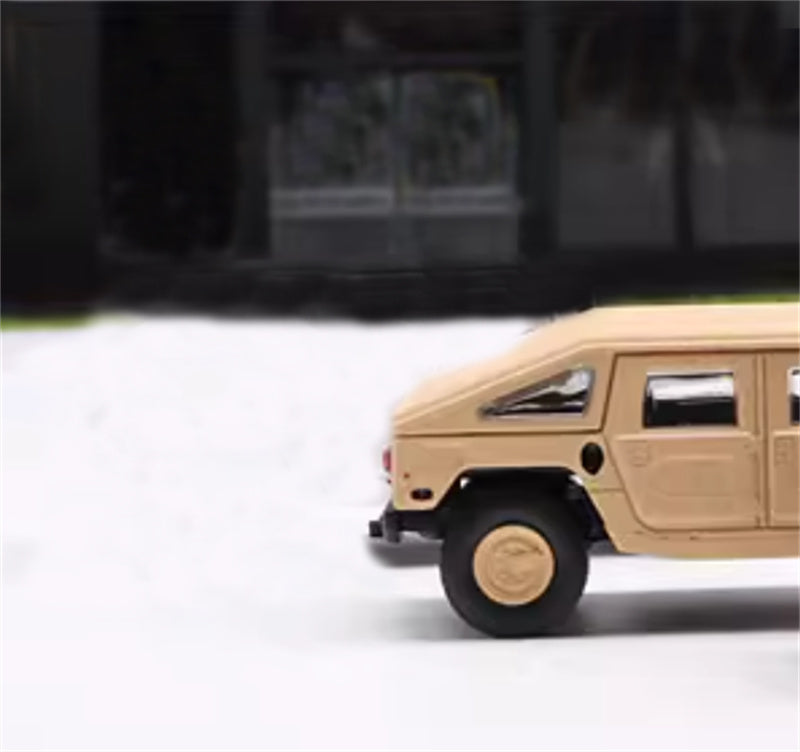 MASTER Hummer H1 off-road vehicle Military Edition Desert Yellow 1:64 Tank Pre-built Airliner Model Display view5