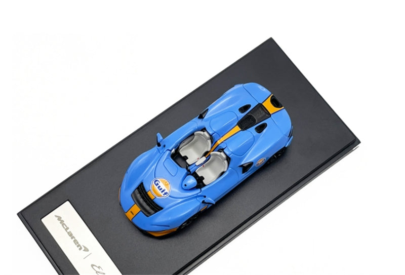 LCD-MODELS McLaren ELVA Blue Orange Gulf Open Top Super Car 1:64 car Pre-built Model view2
