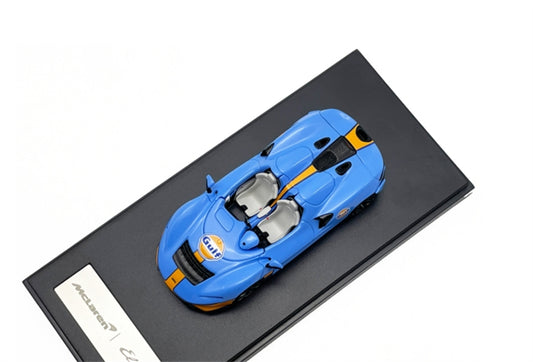 LCD-MODELS McLaren ELVA Blue Orange Gulf Open Top Super Car 1:64 car Pre-built Model view2