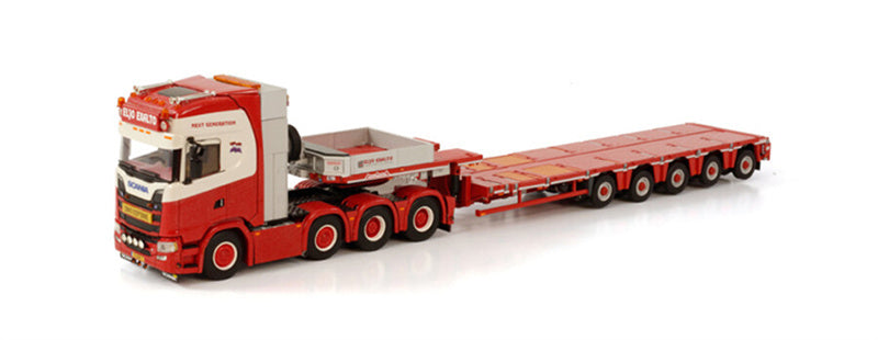 WSI SCANIA S HIGHLINE CS20H 8X4 NOOTEBOOM MCO-PX 5 AXLE ELJO EXALTO 1:50 Truck Pre-built Model