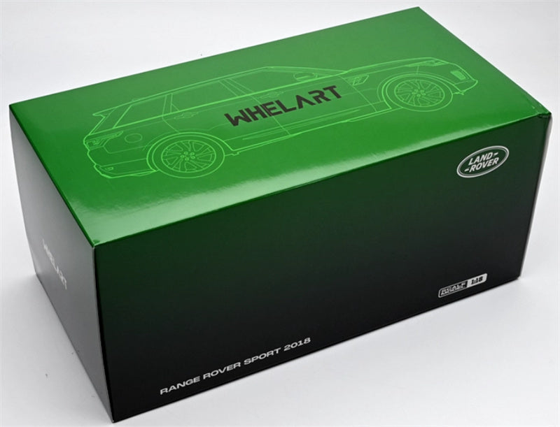 WHELART Range Rover Sport 2018 black - Silver wheels 1:18 Car Pre-built Model view11