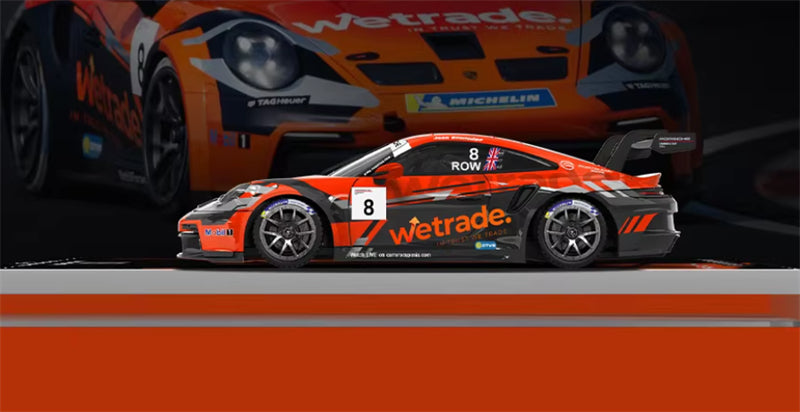 1:64 Porsche 911 GT3 orange-red MODERNART DIECAST Civil Car Model