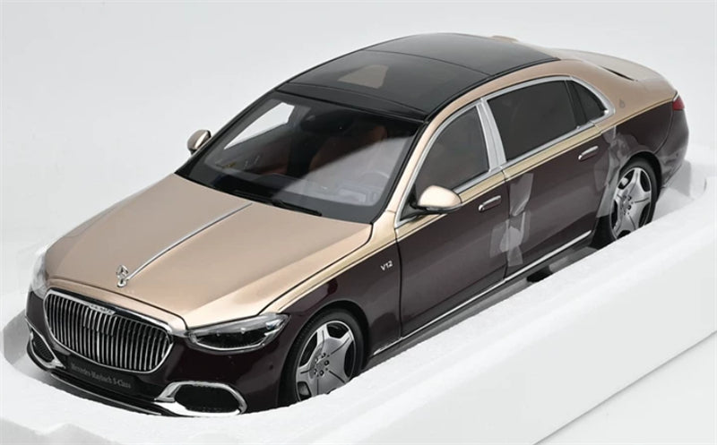 1:18 Mercedes Maybach S680 2021 red-gold Almost Real  DIECAST Model
