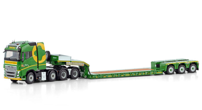 WSI  VOLVO FH4 GLOBETROTTER 8X4 LOWLOADER - 3 AXLE Zwatra 1:50 DIECAST Truck