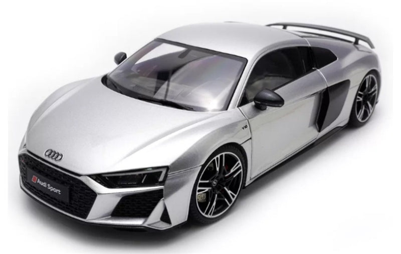 1:18 AUDI R8 Sport 2021 Silver KengFai Hardtop version DIECAST Model