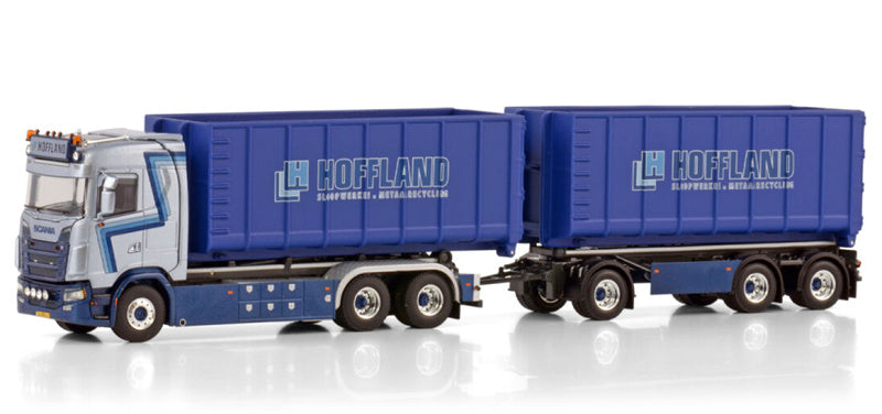 WSI SCANIA S CS20N 6X2- 3 AXLE + 2X 40M3 Hoffland 1:50 Model