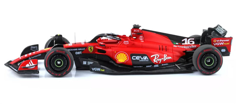 1:43 BBR MODELS Ferrari SF23 3rd Belgian Grand Prix 2023 Leclerc #16 LTD 120PCS view3